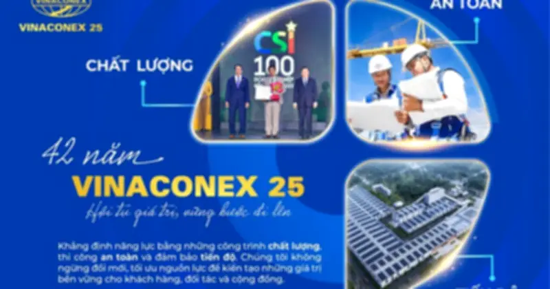 Vinaconex 25 đạt đỉnh cao mới sau 42 năm, đặt mục tiêu 2026