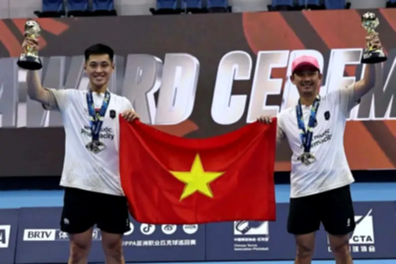 Vinh Hiển và Minh Quân vô địch pickleball Bắc Kinh Open 2026
