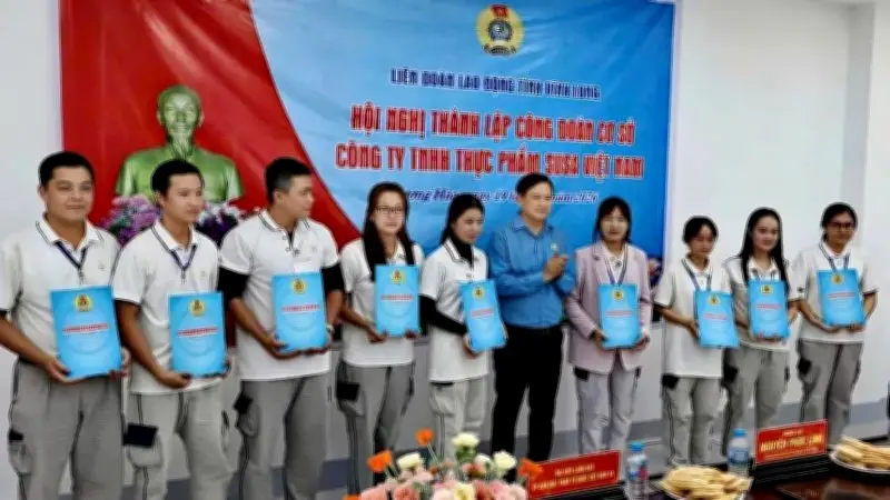 Vĩnh Long thành lập Công đoàn cơ sở Công ty Thực phẩm Susa Việt Nam