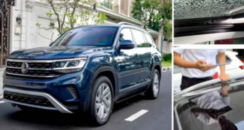 Volkswagen Teramont President vỡ kính trần: Hãng từ chối bảo hành, chủ xe phản bác