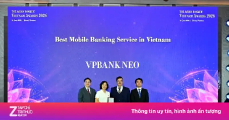 VPBank NEO lần thứ ba nhận giải Ứng dụng ngân hàng tốt nhất Việt Nam