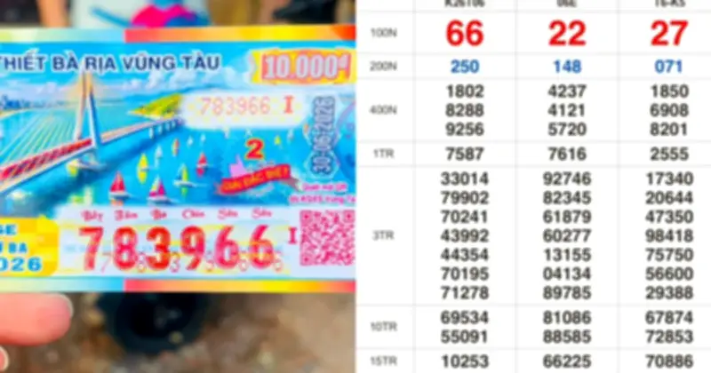 Xổ số miền Nam 30/6: Người trúng cọc vé đài Vũng Tàu nhận thưởng sớm