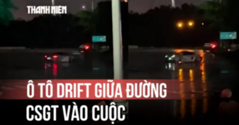 Xác minh vụ ô tô liên tục quay vòng net po tại khu đô thị Sala