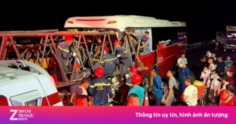 Xe khách tông xe đầu kéo trên cao tốc Hàm Nghi - Vũng Áng, tài xế tử vong