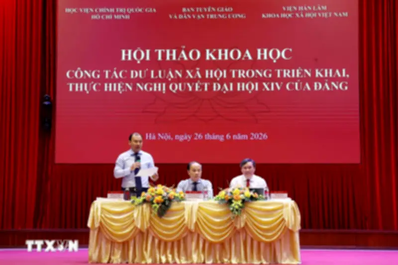 Đẩy mạnh dư luận xã hội thực hiện Nghị quyết Đại hội XIV của Đảng