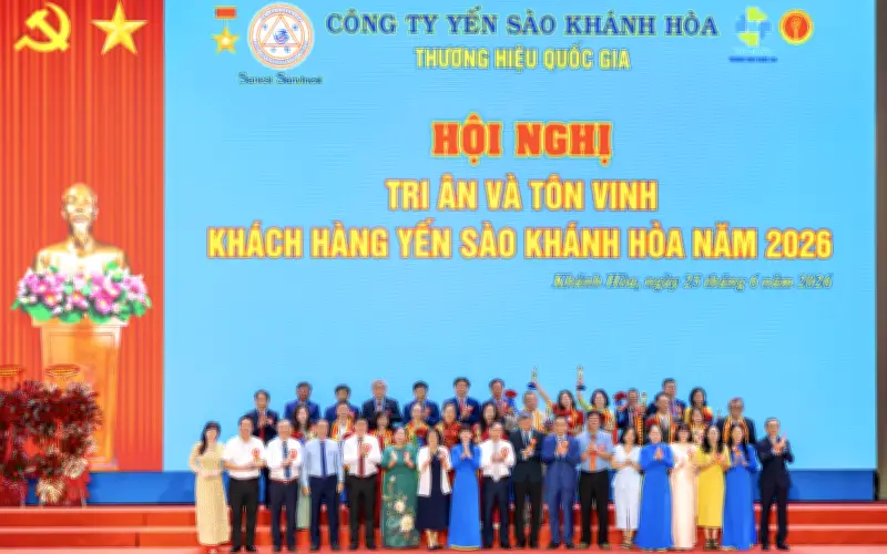 Yến sào Khánh Hòa tổ chức Hội nghị Khách hàng 2026, tri ân đối tác và trao học bổng