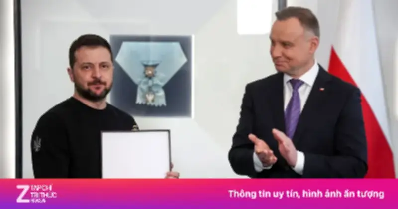 Zelensky trả huân chương cao quý nhất của Ba Lan giữa căng thẳng lịch sử