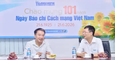 Anh Nguyễn Tường Lâm chúc mừng Báo Thanh Niên nhân Ngày Báo chí Cách mạng