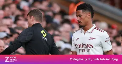 Arsenal 'đứng ngồi không yên' với chấn thương lưng của Saliba sau World Cup 2026