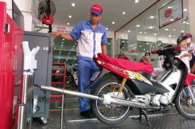 Bộ NN&MT kiến nghị Hà Nội xây dựng 400-500 cơ sở kiểm định khí thải xe máy