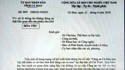 Cà Mau bác tin đồn bắt cơ sở làm tôm khô bằng cao su non