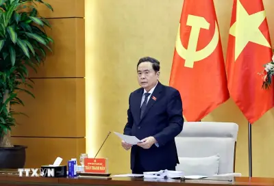 Chủ tịch Quốc hội Trần Thanh Mẫn phát biểu tại hội nghị