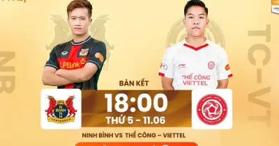 Cúp quốc gia: Bán kết nảy lửa, Ninh Bình đấu Thể Công, Nam Định gặp CA TP.HCM