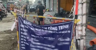 CSGT TP.HCM phát hiện nhiều vi phạm tại công trình thi công trên đường