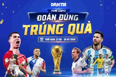 Dự đoán World Cup 2026 cùng minigame 'Đoán đúng - Trúng quà' của Dân trí