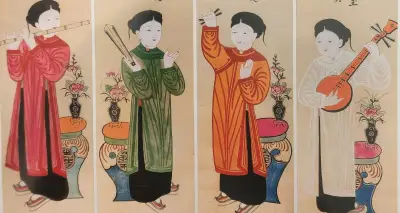Giải mã triết lý nhân sinh qua tranh Tứ Bình trong văn hóa Việt