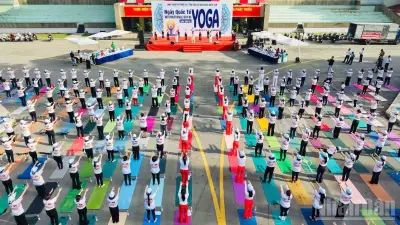 Hơn 1.000 người dân Đồng Nai đồng diễn chào mừng Ngày Quốc tế Yoga lần thứ XII