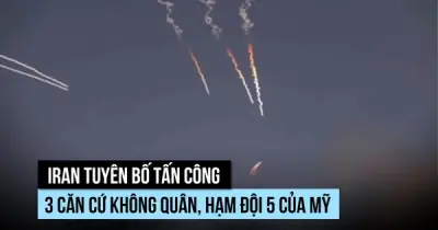 Iran tấn công trả đũa vào căn cứ không quân Hải quân Đệ Ngũ của Mỹ