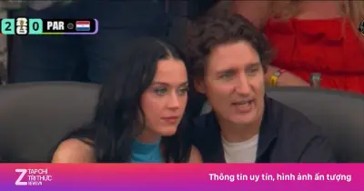 Justin Trudeau bị chỉ trích vì xem Mỹ đá World Cup cùng Katy Perry