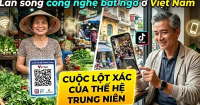 Làn sóng công nghệ bất ngờ ở Việt Nam: Thế hệ trung niên lột xác với TikTok, AI và cuộc sống số