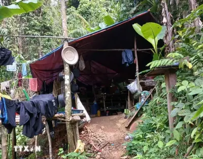 Lập 3 tổ chốt chặn 24/24 giờ ngăn chặn khai thác vàng trái phép tại khe Hươi Lực