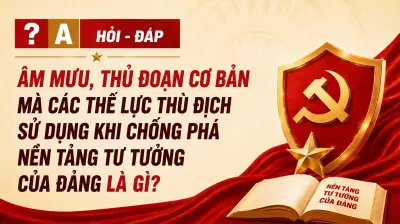 Âm mưu chống phá nền tảng tư tưởng của Đảng: Thủ đoạn và biểu hiện
