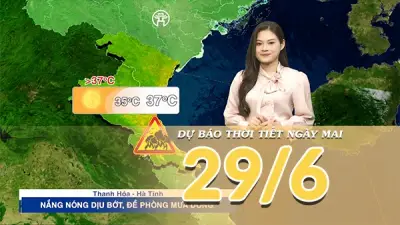 Mưa dông diện rộng ở Bắc Bộ, Trung Bộ nắng nóng gay gắt