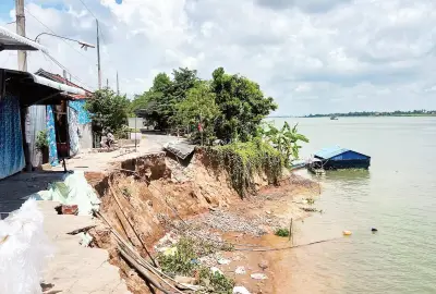 Người dân Đồng Tháp khốn khổ vì mất nhà, đất do sạt lở bờ sông