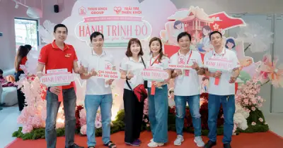 Ngày hội hiến máu 'Hành trình đỏ - Kết nối yêu thương' tại Thiên Khôi Miền Nam thu hút gần 600 người