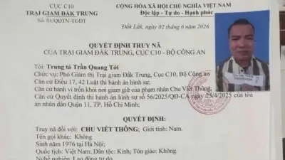 Phạm nhân trốn khỏi bệnh viện bị truy nã toàn quốc