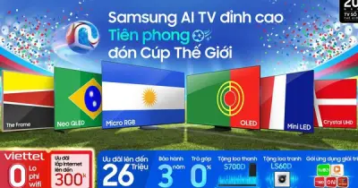 Samsung tung AI TV 2026 với tính năng đọc trận đấu, ưu đãi đến 26 triệu đồng