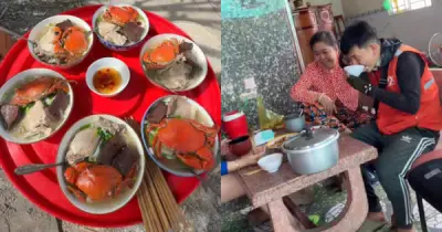 Thợ xây được đãi mâm cua, shipper quen được gọi vô ăn cơm: Nét hiếu khách miền Tây khiến dân mạng thích thú