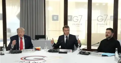Tổng thống Mỹ, Pháp và Ukraine gặp nhau bên lề Hội nghị G7