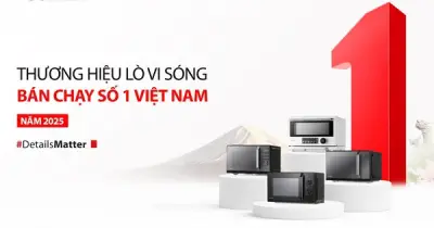 Toshiba dẫn đầu thị trường lò vi sóng Việt Nam năm 2025