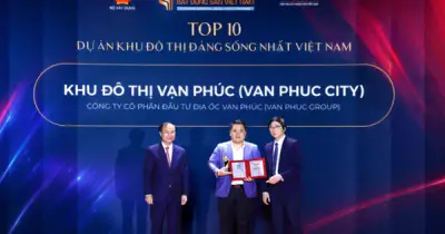 Van Phuc City được vinh danh Top 10 Khu đô thị đáng sống nhất Việt Nam
