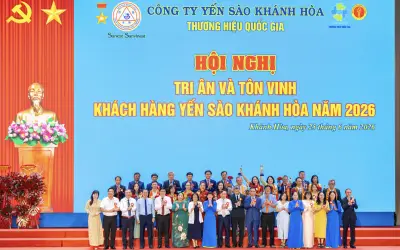 Yến sào Khánh Hòa tổ chức Hội nghị Khách hàng 2026, tri ân đối tác và trao học bổng