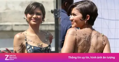 Zendaya gây sốt với váy mạng nhện tại London quảng bá Spider-Man