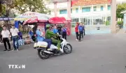 An Giang: Chiến sĩ công an chở thí sinh ngủ quên đến điểm thi kịp giờ