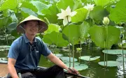 Bông sen Tịnh Đế hiếm gặp xuất hiện tại hồ Tịnh Tâm Huế