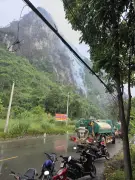 Cháy rừng phòng hộ Cao San tại Hà Nam, nguyên nhân do sét đánh