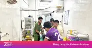 Công an xã Văn Bàn kịp thời đưa người đàn ông tự đập đầu bằng gạch đi cấp cứu