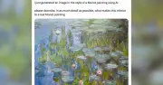 Cộng đồng mạng chê tranh 'Vợ hôn kém cỏi' hóa ra là tranh Monet thật