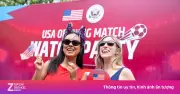 CĐV Mỹ tại Hà Nội tưng bừng ăn mừng chiến thắng 4-1 trước Paraguay ở World Cup 2026