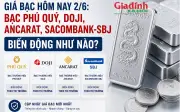 Giá bạc hôm nay 2/6: Bạc Phú Quý, DOJI, Ancarat, Sacombank, SBJ biến động ra sao?