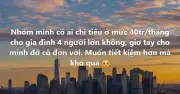 Gia đình 4 người tiêu 40 triệu/tháng: Nhiều hay ít?
