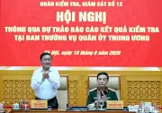 Hội nghị kiểm tra, giám sát của Bộ Chính trị tại Quân ủy Trung ương