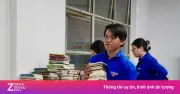 Hơn 8.000 cuốn sách quyên góp được phân loại để trao tặng thiếu nhi vùng khó
