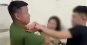 Khởi tố người phụ nữ hành hung chiến sĩ công an ở Thái Nguyên
