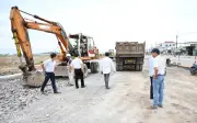 Kiểm tra chất lượng đá phong hóa tại dự án đường Lê Duẩn sau phản ánh