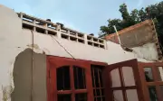 Lốc xoáy tại Hồng Sơn khiến nhiều nhà dân bị tốc mái, tài sản hư hại